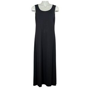 Picadilly Fashions Women's Black Sleeveless Scoop Neck Maxi Dress M
